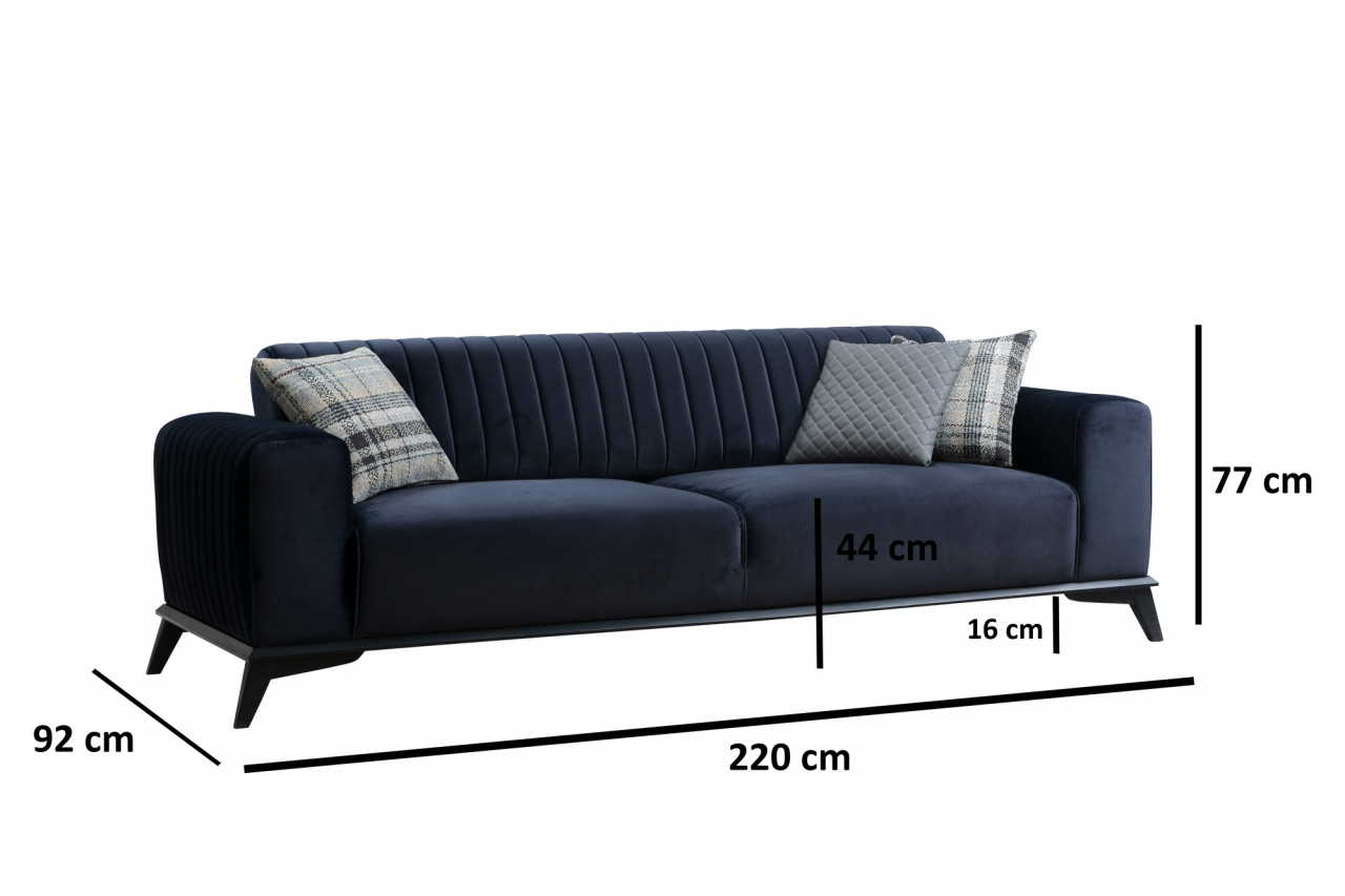 Poze Canapea extensibila 3 locuri Lisa bleumarin