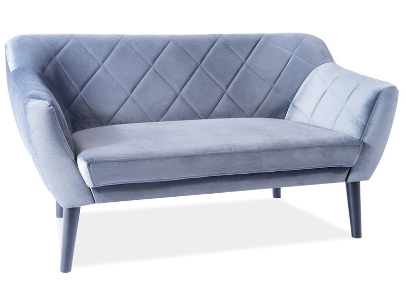 Poze Canapea Karo 2 velvet gri Blu14/wenge