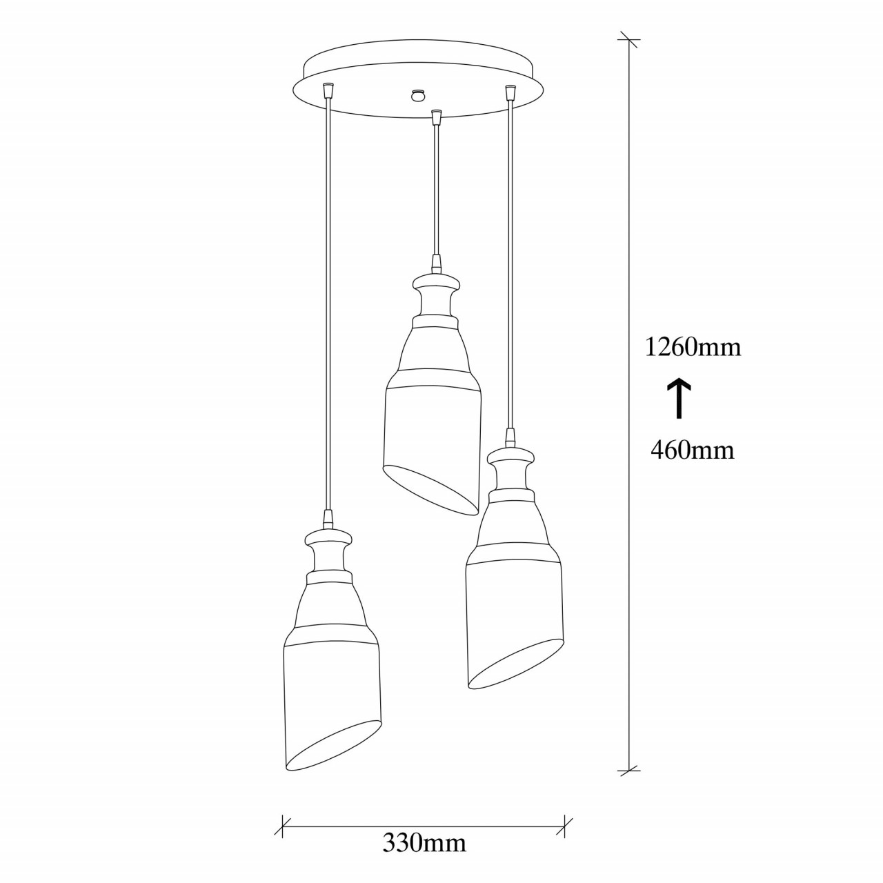 Poze Candelabru Berceste - 191BLACK-S2