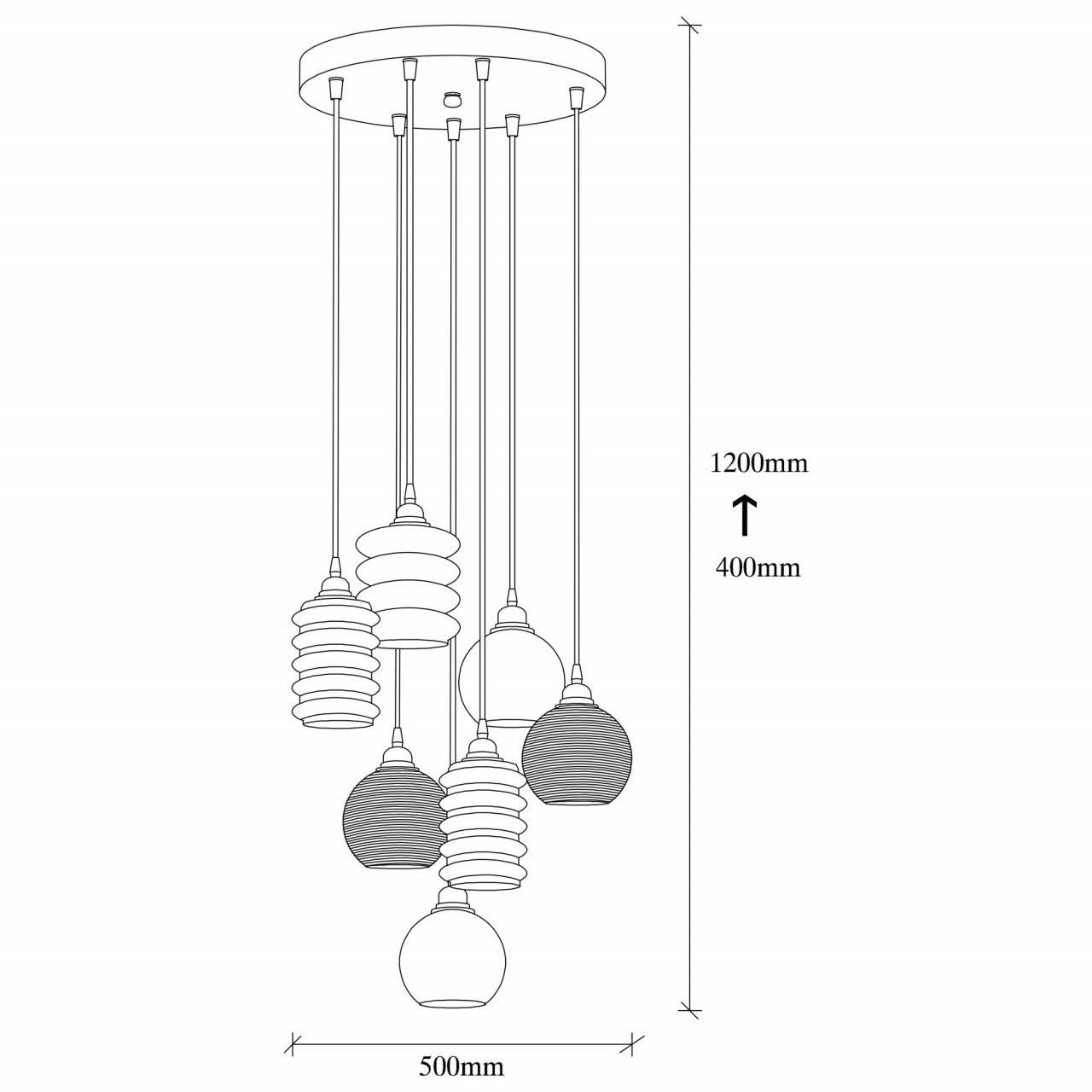 Poze Candelabru Smoked - 081