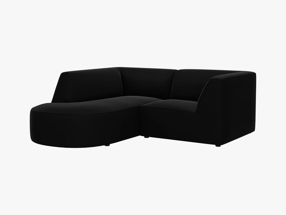 Poze Coltar 3 locuri rotund Ruby catifea L186 cm