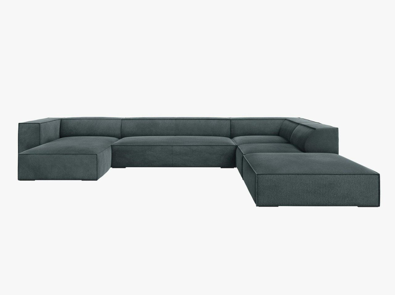 Poze Coltar 6 locuri Agawa stofa L365 cm
