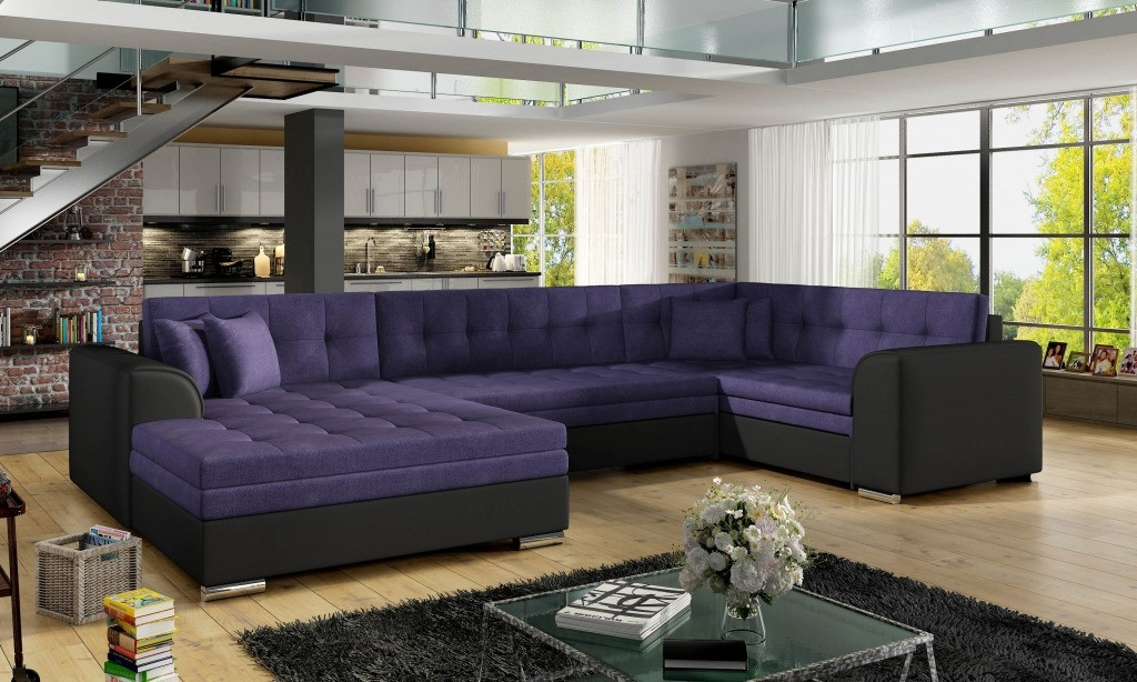 Poze Coltar living extensibil Damario – L340 x l190 x h73 cm