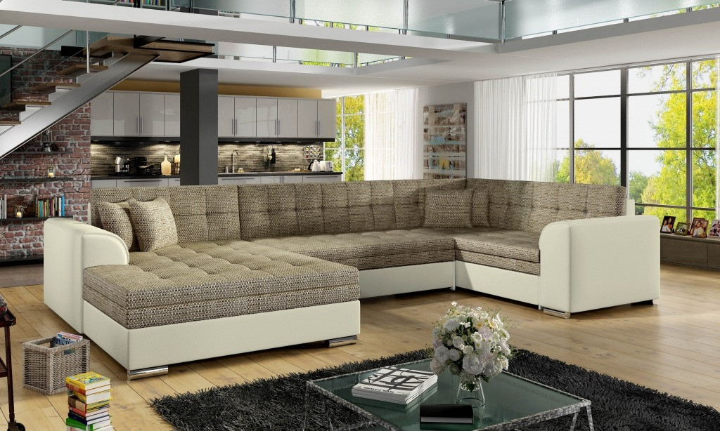 Poze Coltar living extensibil Damario – L340 x l190 x h73 cm