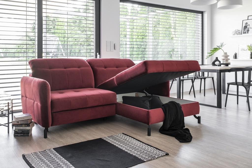 Poze Coltar living extensibil Lorelle – L225 x l160 x h105 cm
