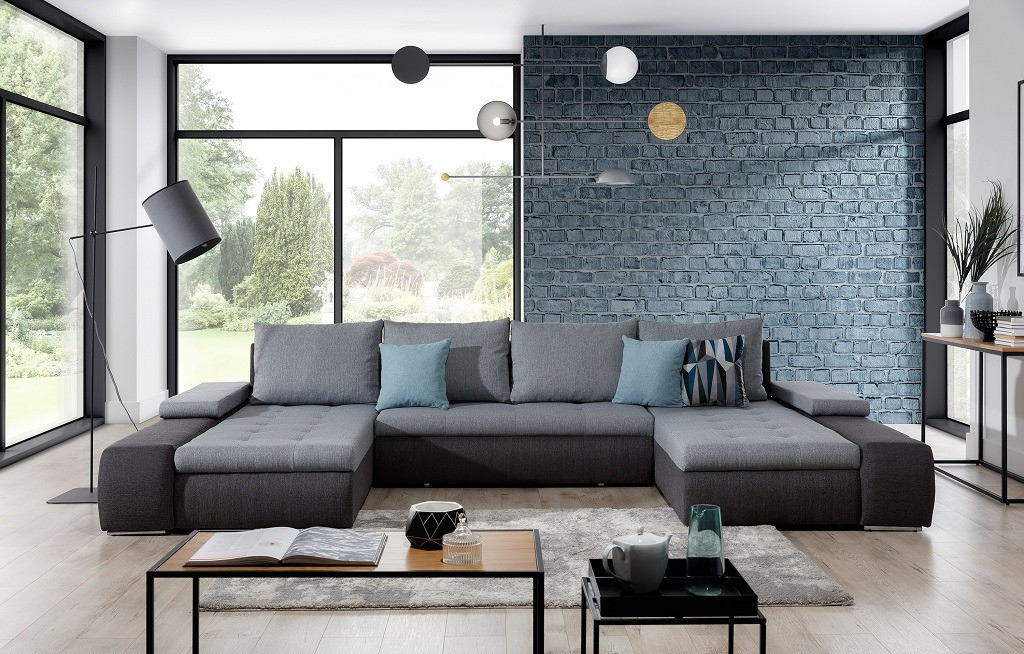 Poze Coltar living extensibil Marino – L363 x l200 x h88 cm