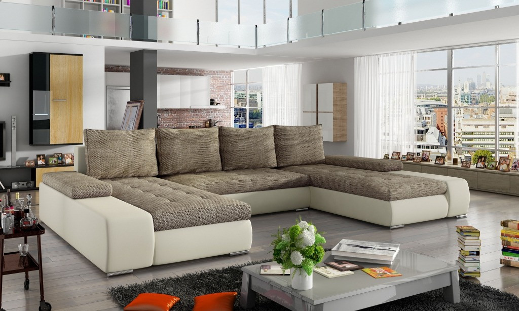 Poze Coltar living extensibil Marino – L363 x l200 x h88 cm
