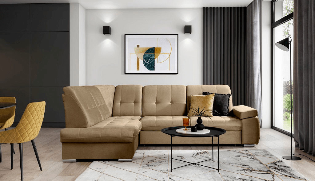Poze Coltar living extensibil Sado – L272 x l192 x h95