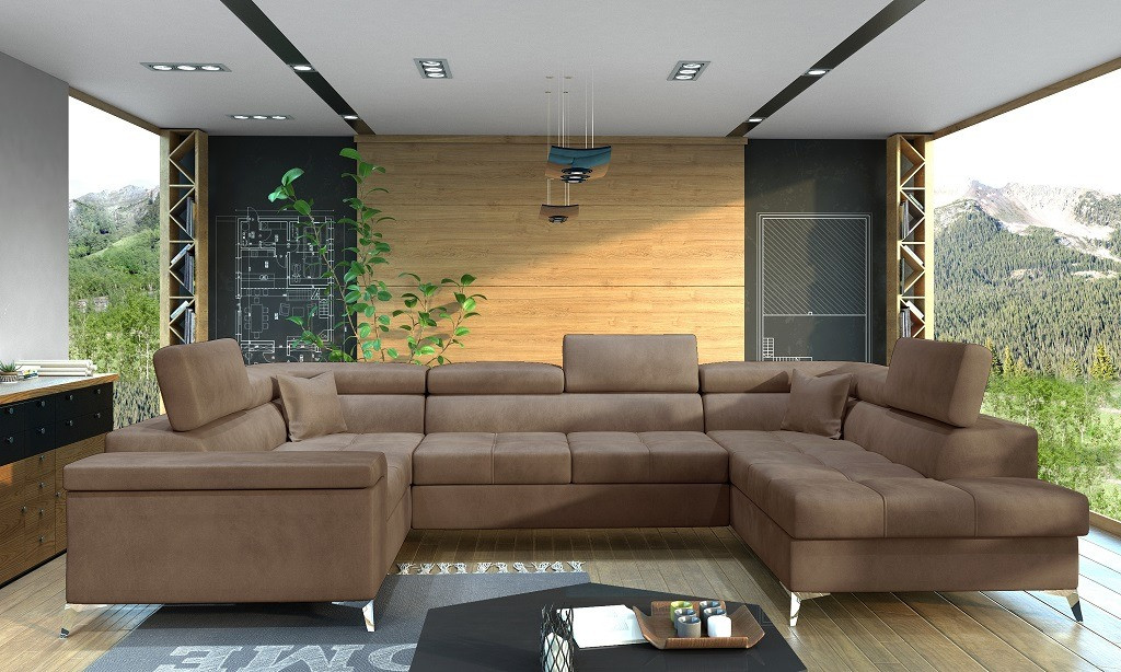 Poze Coltar living extensibil Thiago – L350 x l202 x h90 cm