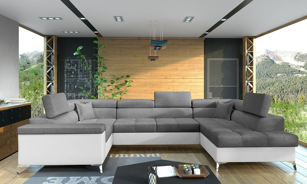 Poze Coltar living extensibil Thiago – L350 x l202 x h90 cm