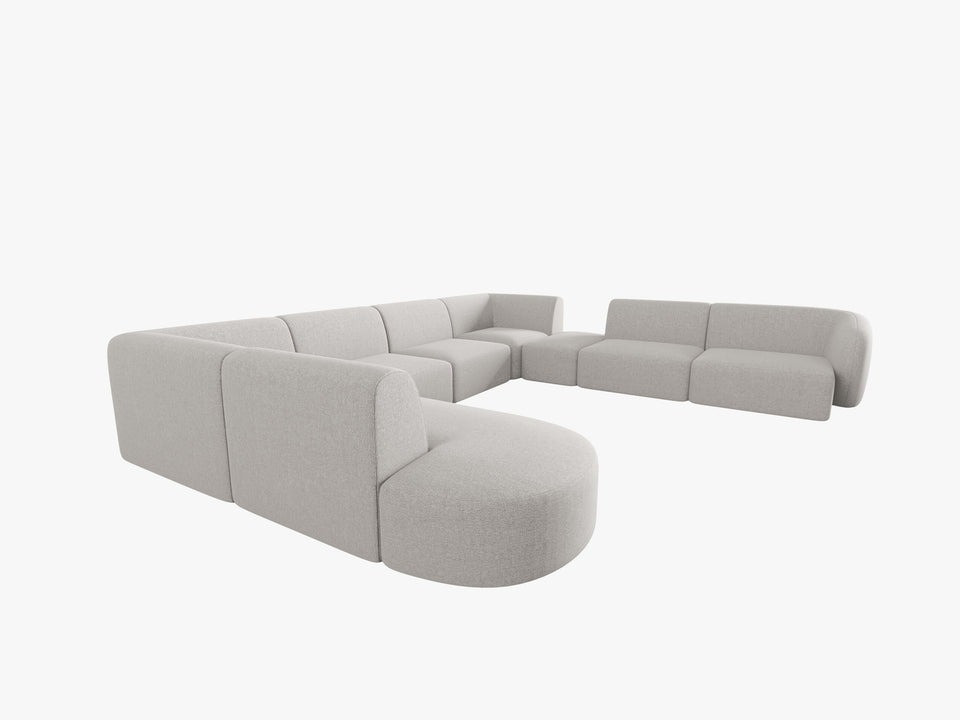 Poze Coltar panoramic 8 locuri Shane chenille L342 cm