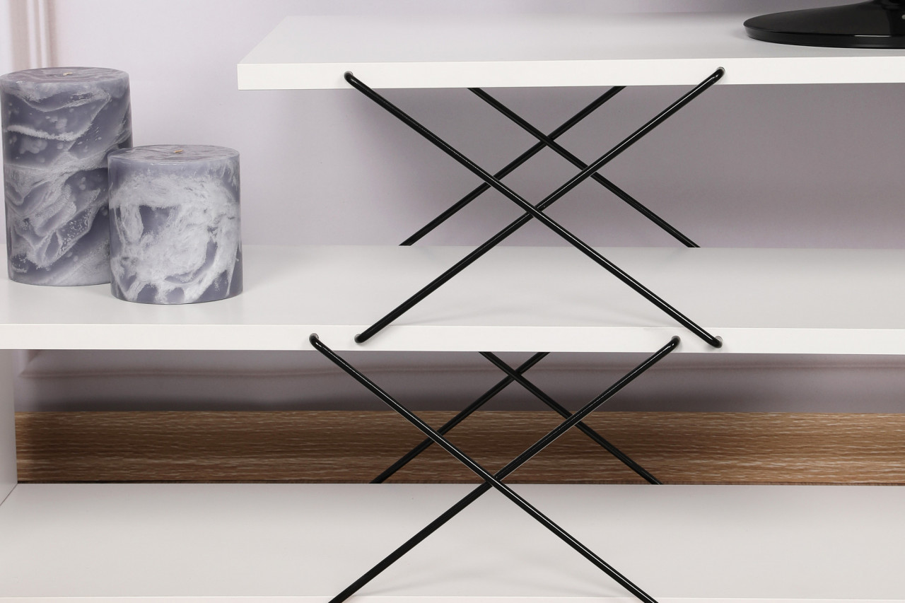 Poze Comoda TV Zigzag alb