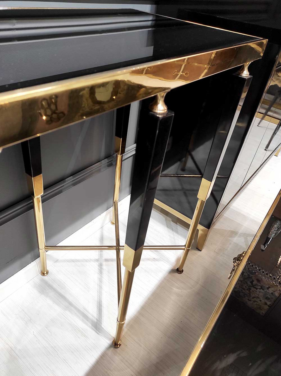 Poze Consola Monaco negru/gold – H85 cm