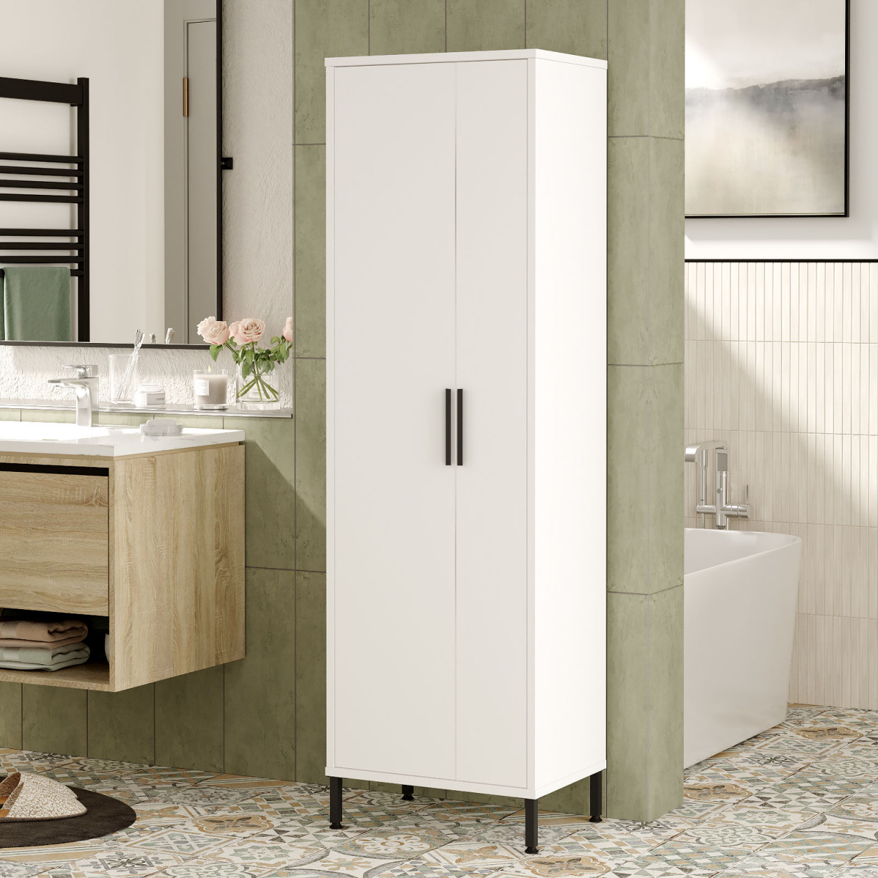 Poze Dulap MDF multifunctional DY1-W L50,4 cm - H165 cm