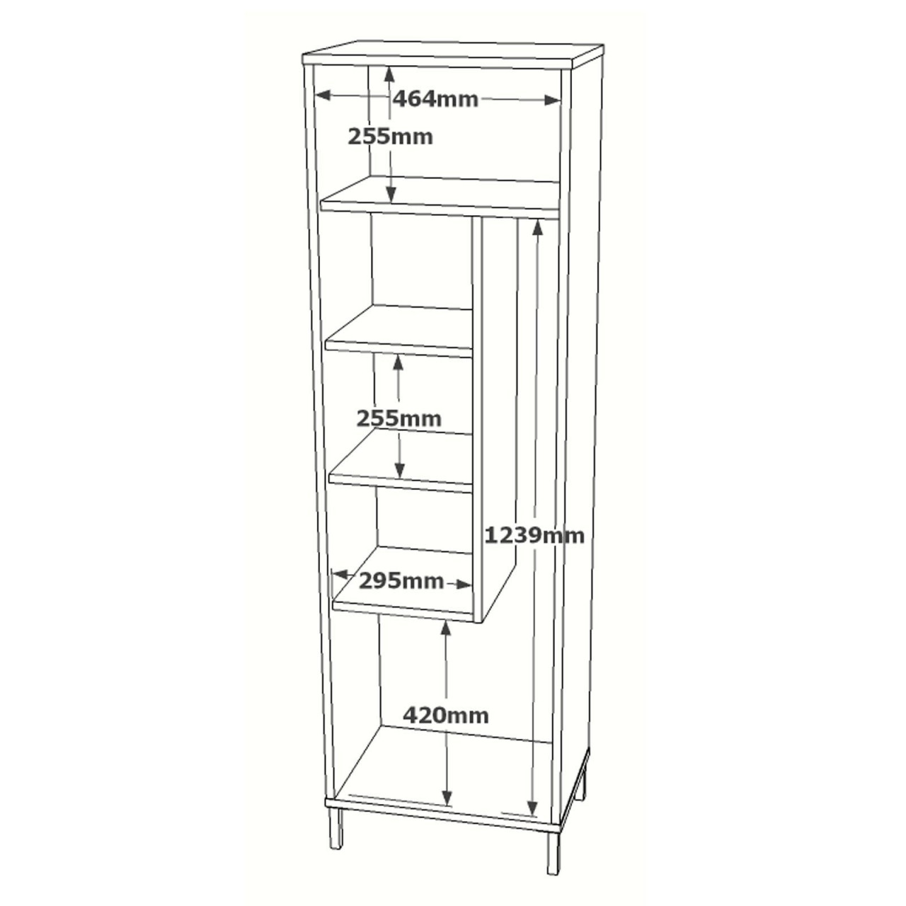 Poze Dulap MDF multifunctional DY1-W L50,4 cm - H165 cm