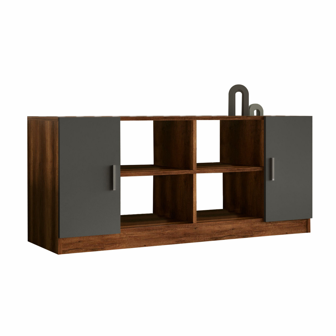 Poze Dulap MDF multifunctional Vario F nuc/antracit L139,8 cm - H61,8 cm
