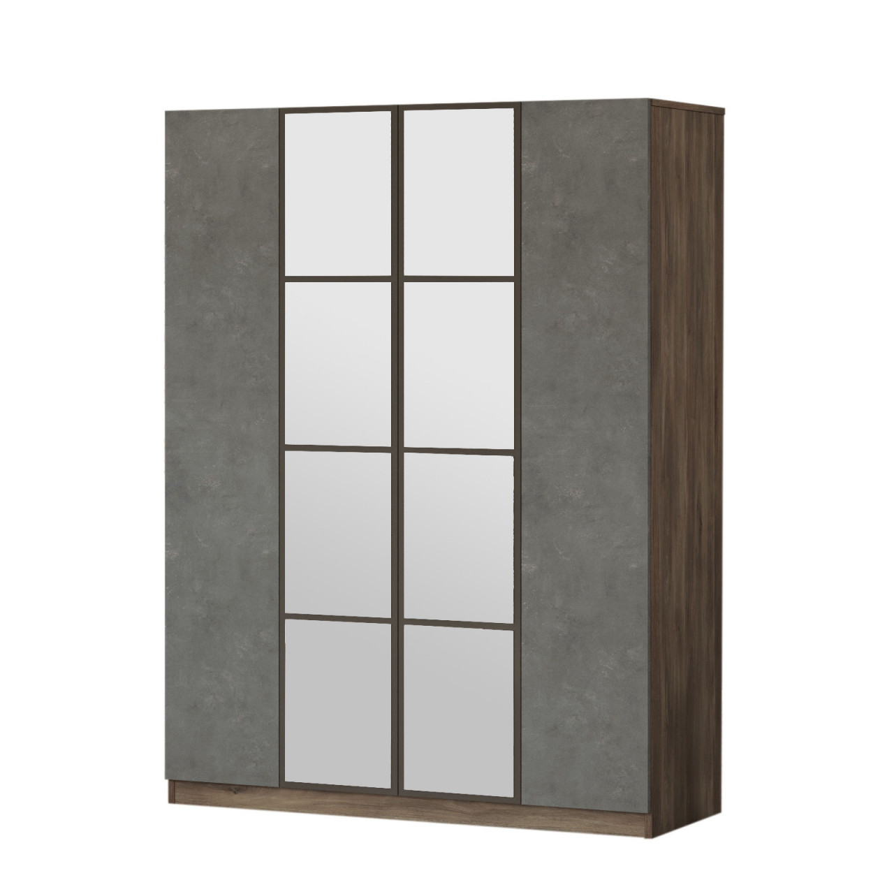 Poze Dulap MDF pentru haine HM2 - CG maro/gri L138,4 m - H183,8 cm