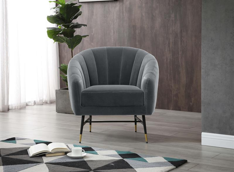 Poze Fotoliu Britney velvet gri - H78 cm