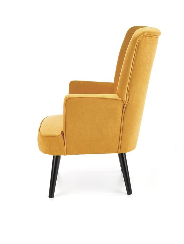 Poze Fotoliu Delgado velvet mustariu – H100 cm