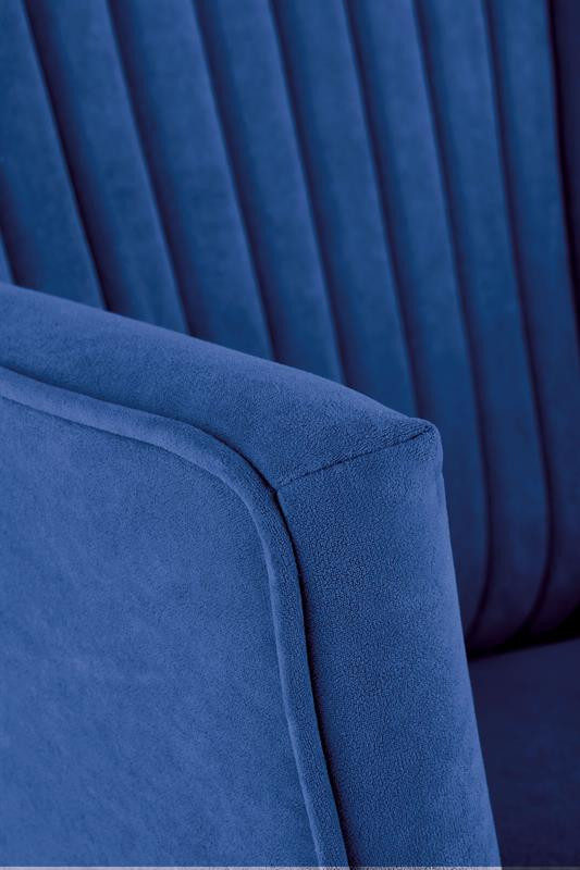 Poze Fotoliu tapitat Delgado velvet bleumarin – H100 cm
