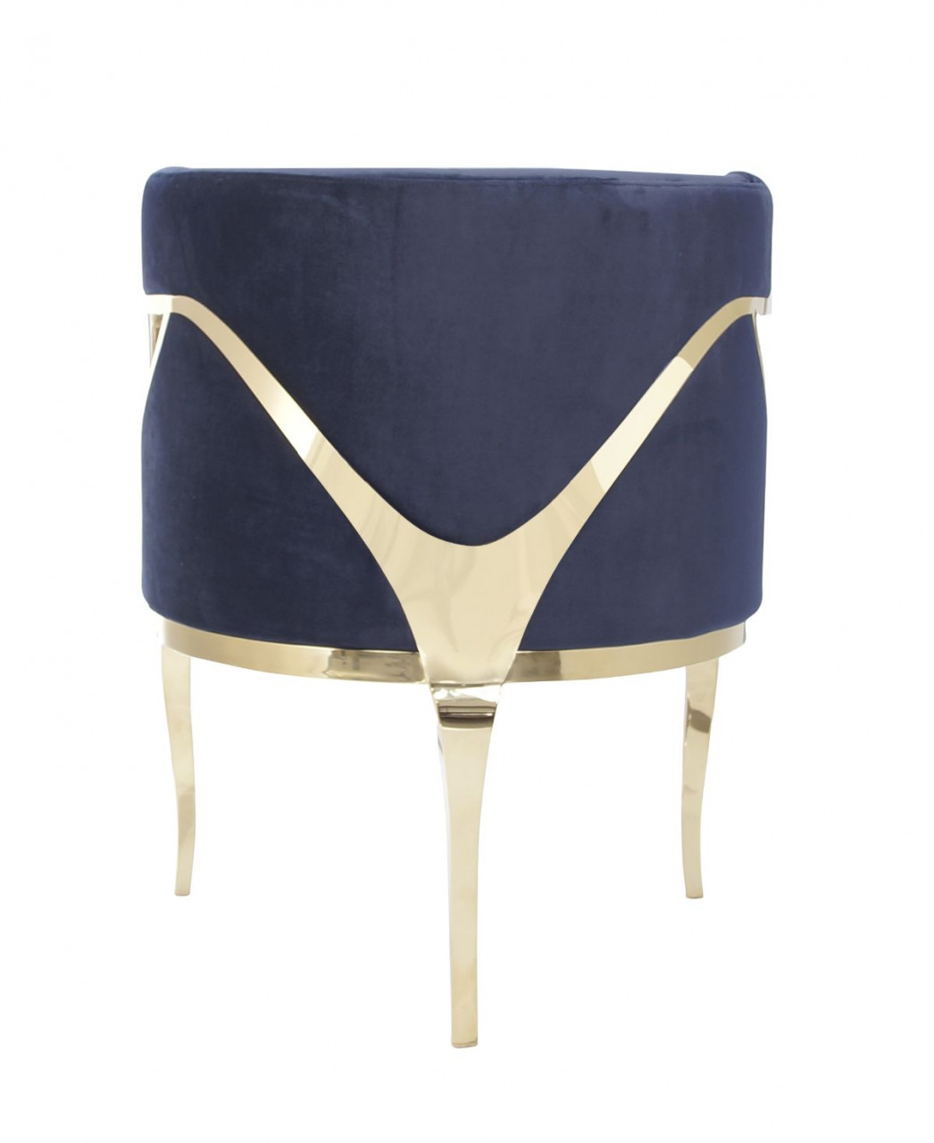 Poze Fotoliu tapitat Morello bleumarin/gold – H78 cm