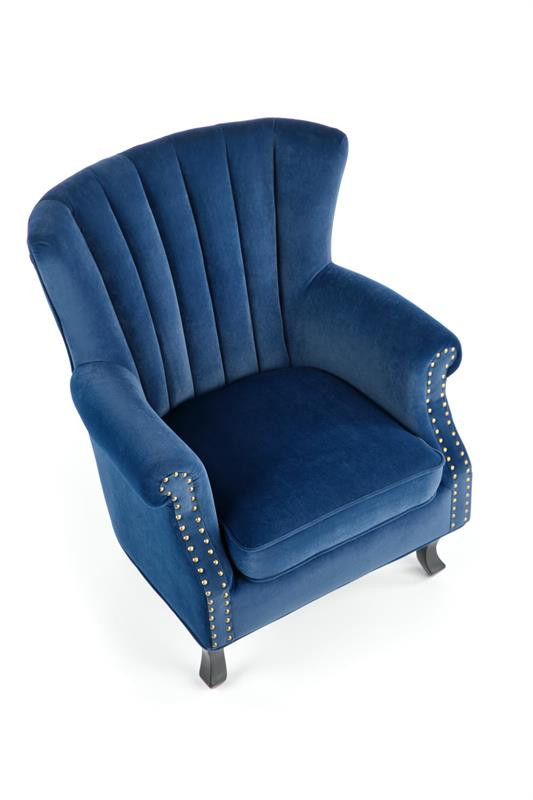 Poze Fotoliu Titan velvet bleumarin – H87 cm