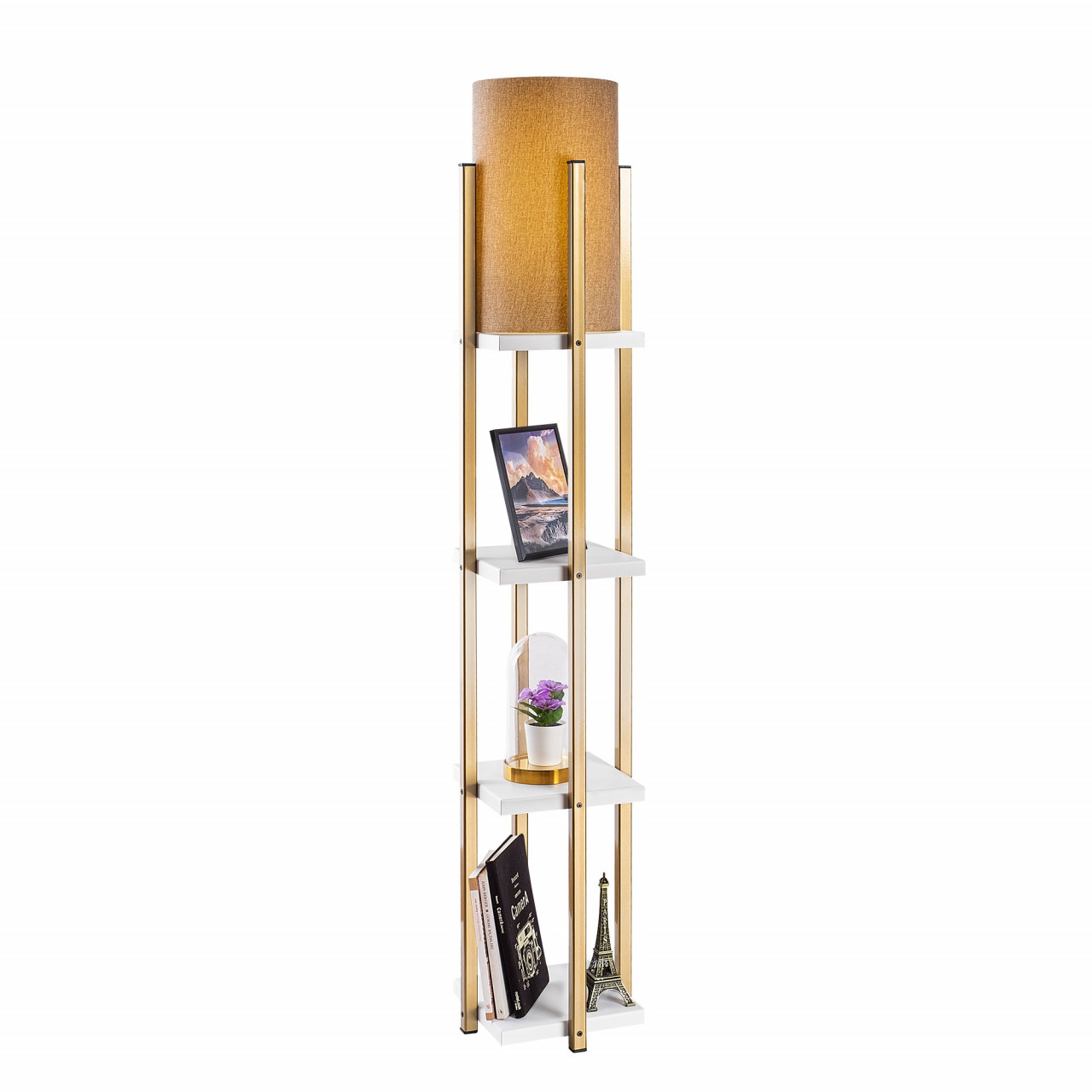 Poze Lampadar 7120 alb/auriu