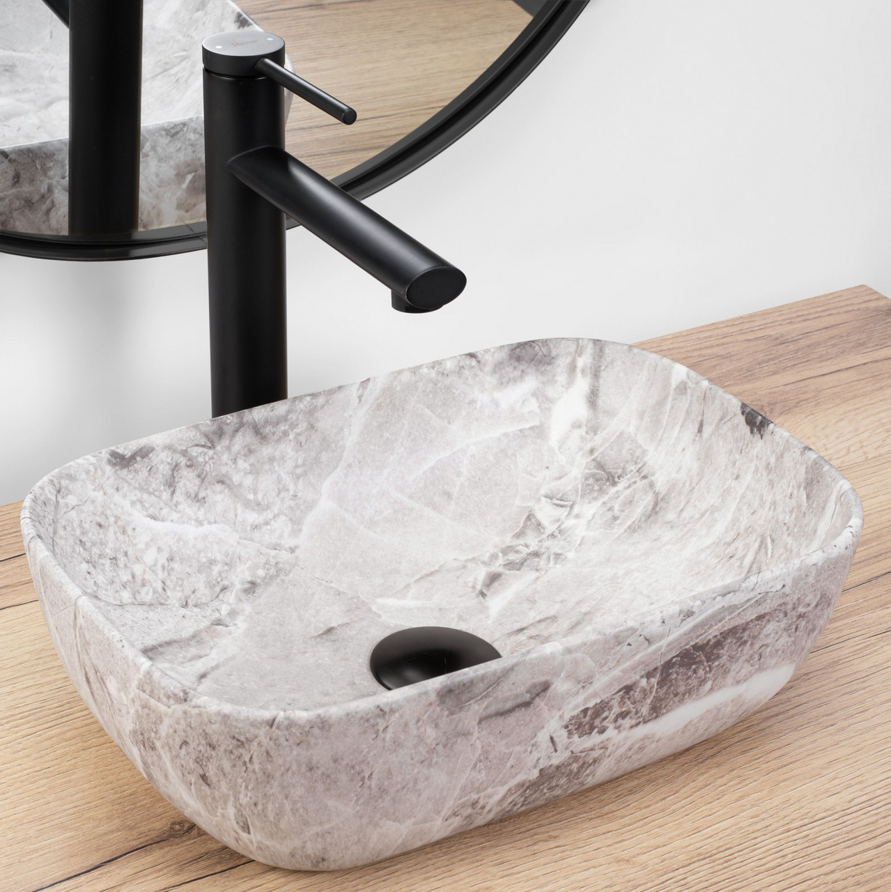 Poze Lavoar Belinda mini stone matt