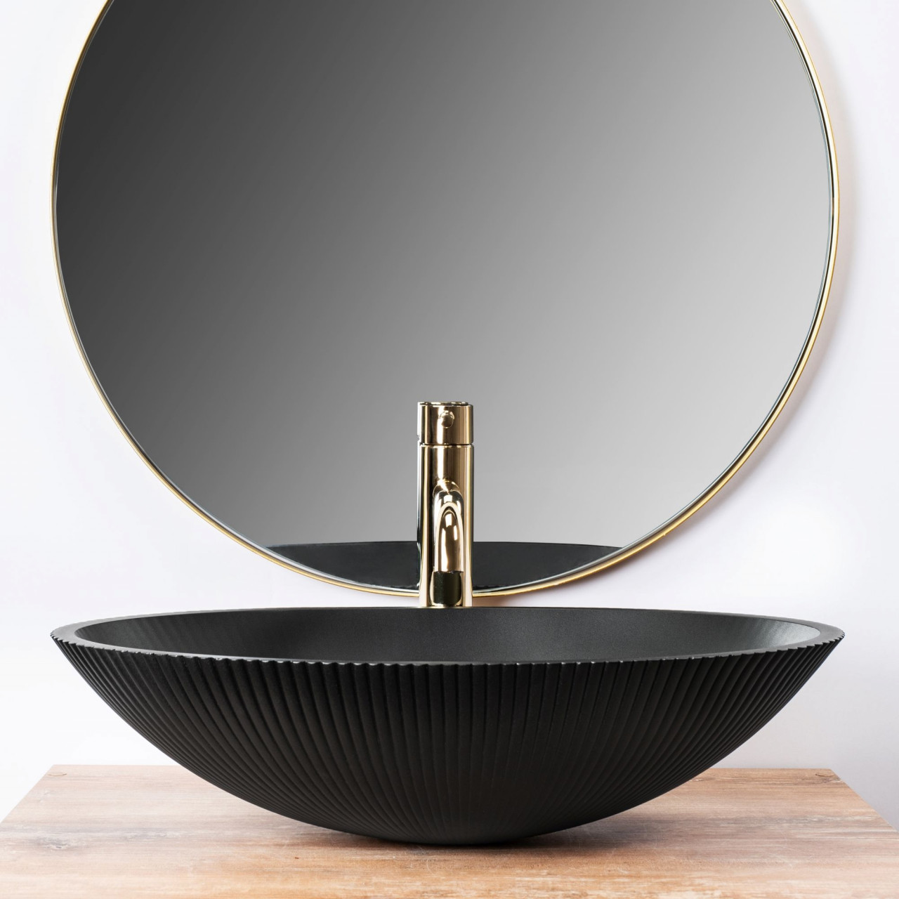 Poze Lavoar Della negru mat L51 cm