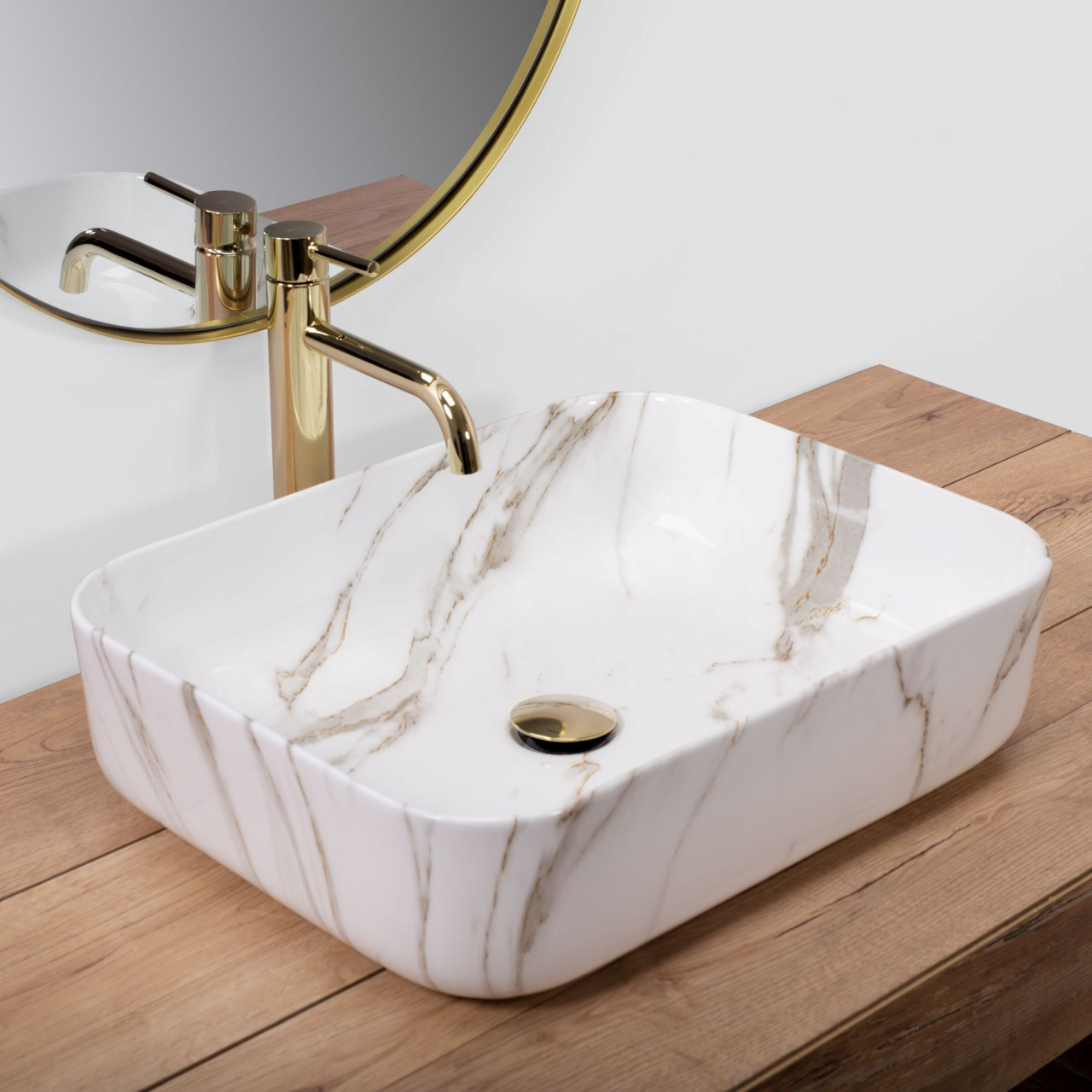 Poze Lavoar Demi Aiax Shiny L51 cm