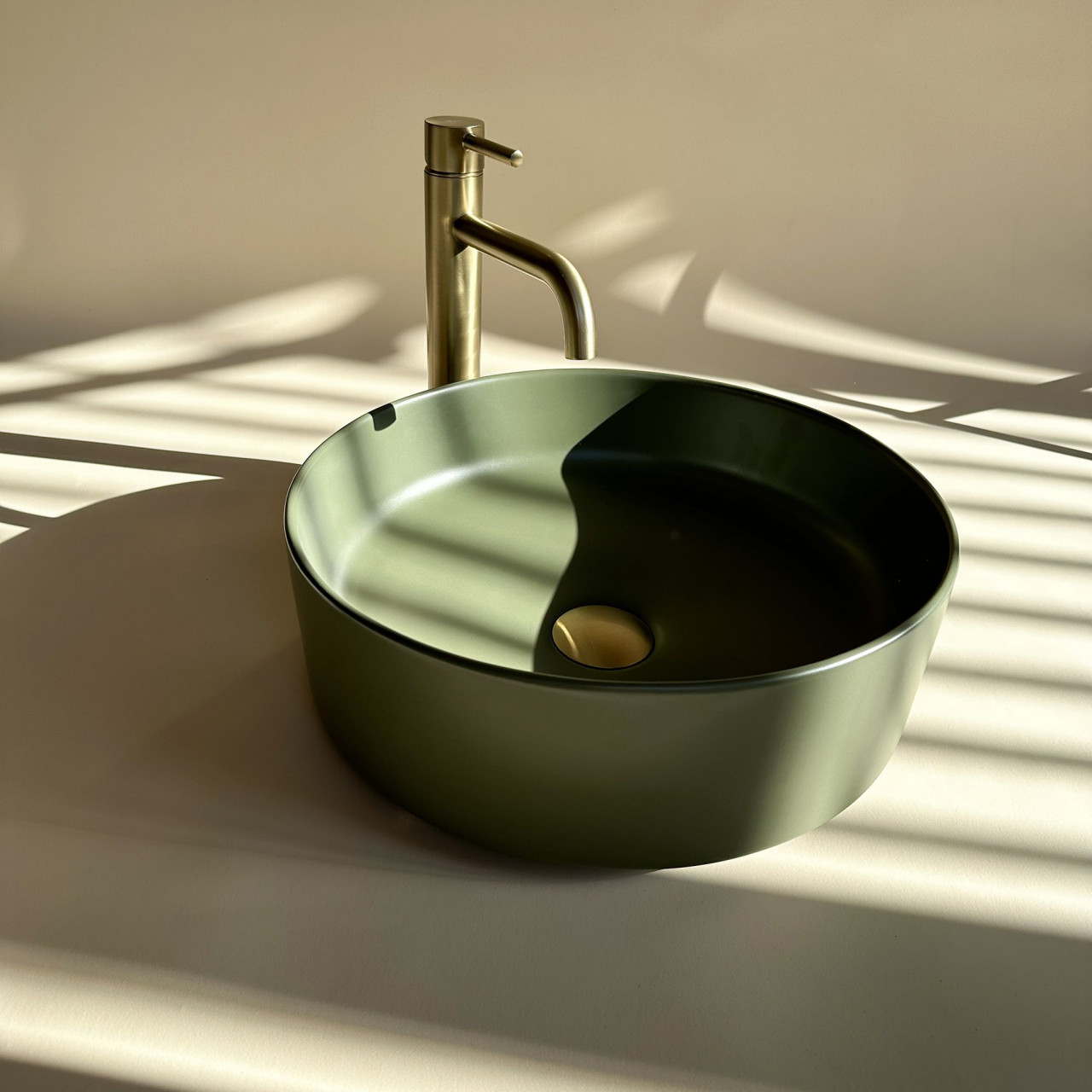 Poze Lavoar Sami verde mat L37 cm