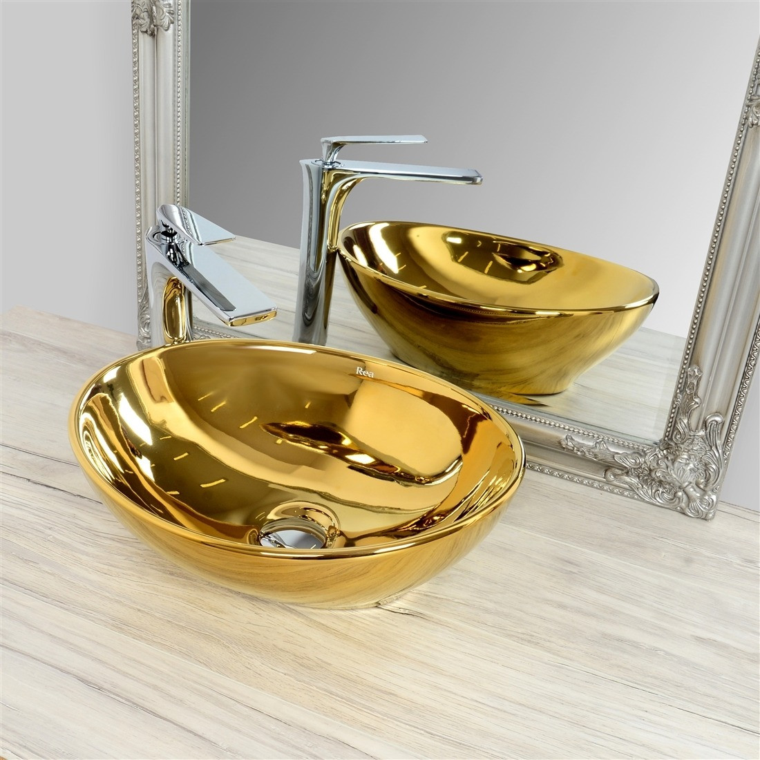Poze Lavoar Sofia Gold ceramica sanitara - 41 cm
