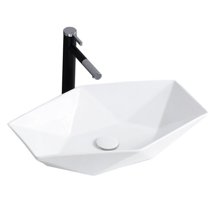 Poze Lavoar Vegas alb ceramica sanitara - 57 cm