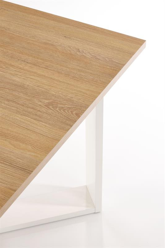 Poze Masa de cafea Cross stejar auriu/alb – H50 cm