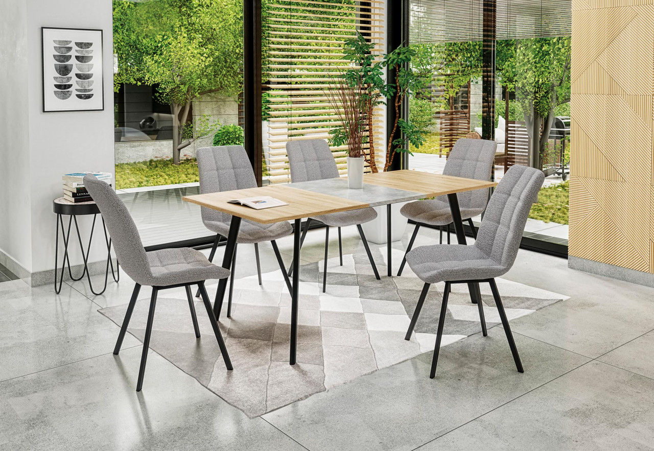 Poze Masa extensibila Albon stejar sonoma - L120/160xl80xh76 cm