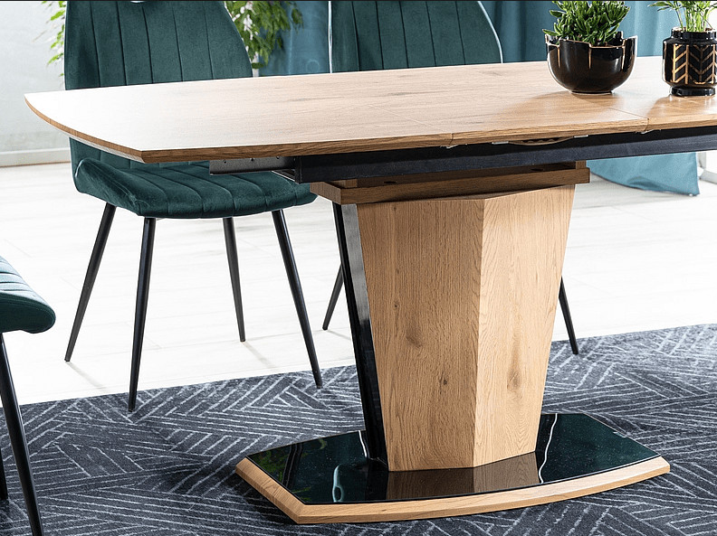 Poze Masa Extensibila Houston Stejar - l80 x h76 x L120-160 cm