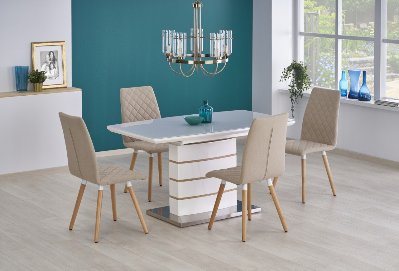 Poze Masa extensibila metal + MDF Toronto - L 140-180 x l 80 x h 76 cm
