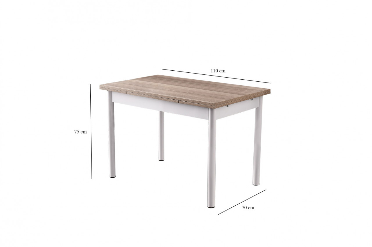 Poze Masa extensibila Polo - 1302 stejar / alb