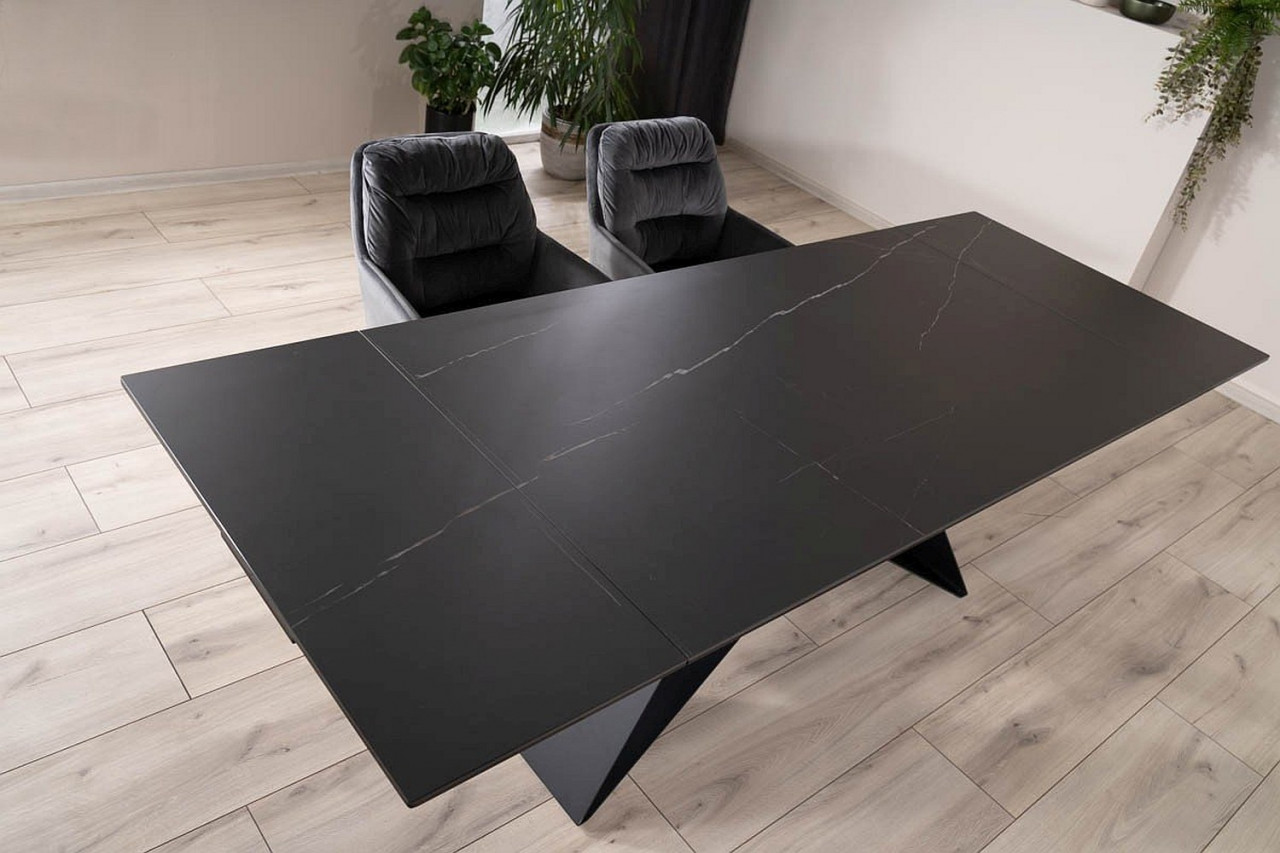Poze Masa extensibila Salvadore Ceramic Sahara Negru - L160-240 cm