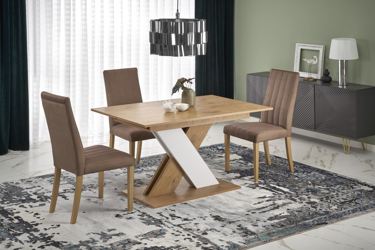 Poze Masa extensibila Xarelto L130-175 cm stejar lancelot/alb