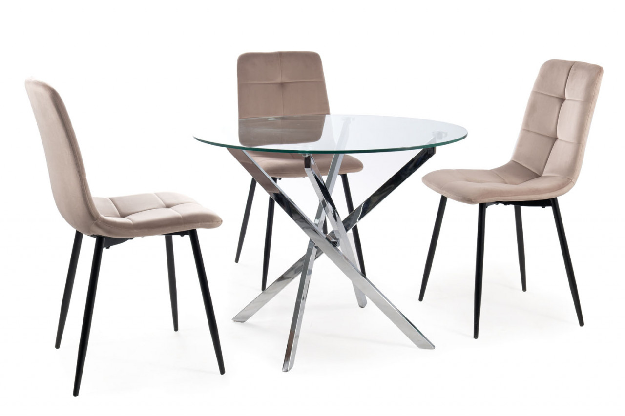 Poze Masa rotunda Agis silver - h 72 x d 90