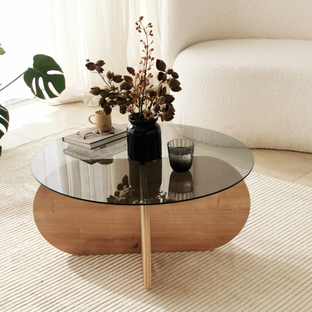 Poze Masuta de cafea Bubble fumuriu/safir