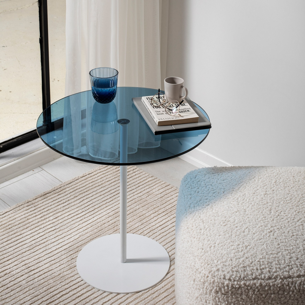 Poze Masuta de cafea Chill-Out alb / albastru