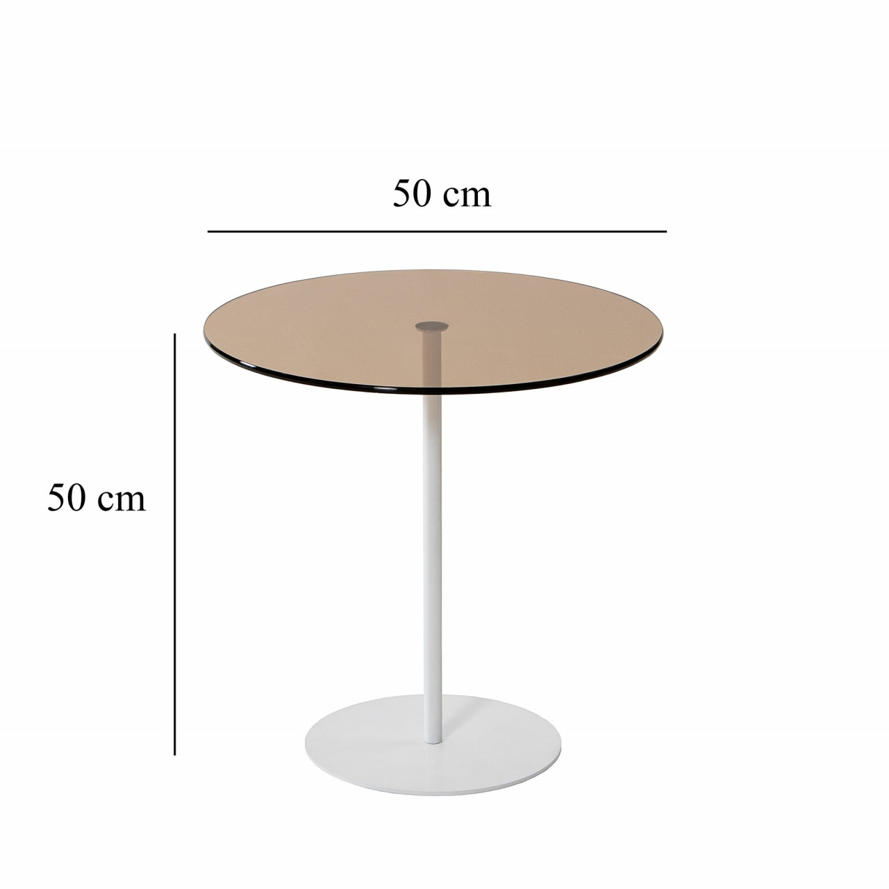 Poze Masuta de cafea Chill-Out alb / bronz