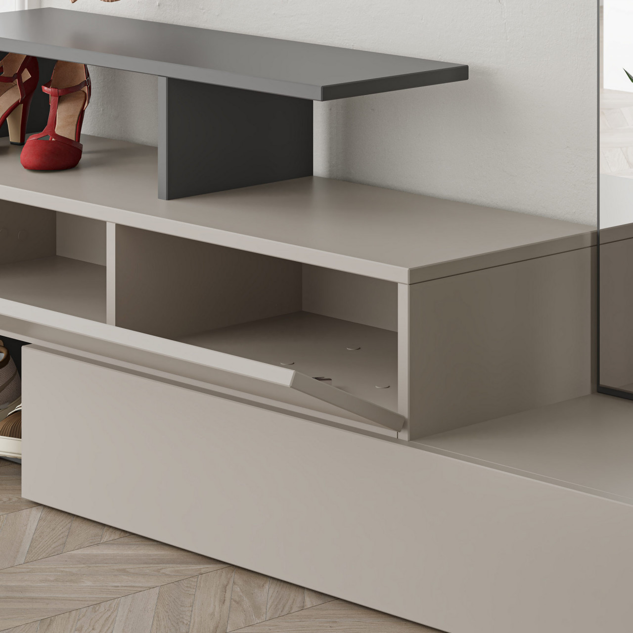 Poze Mobilier hol Ramda maro deschis / antracit