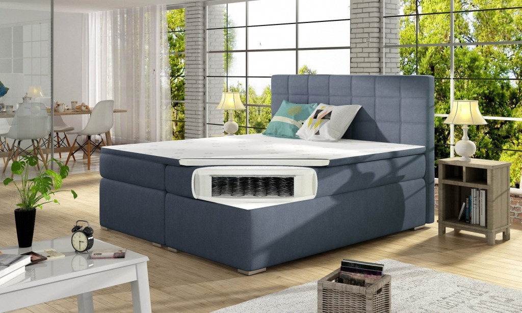 Poze Pat tapitat Alice – 140/200, L205 x l140 x h117cm