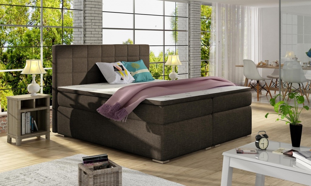 Poze Pat tapitat Alice – 140/200, L205 x l140 x h117cm