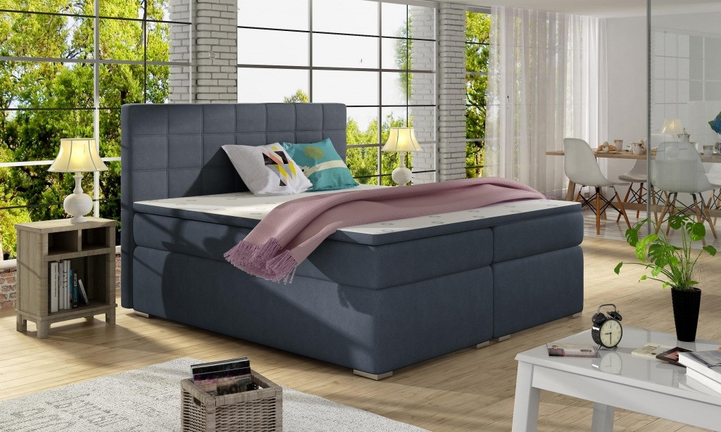 Poze Pat tapitat Alice – 140/200, L205 x l140 x h117cm