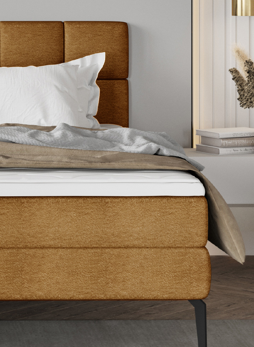 Poze Pat tapitat boxspring Adel 160x200 cm