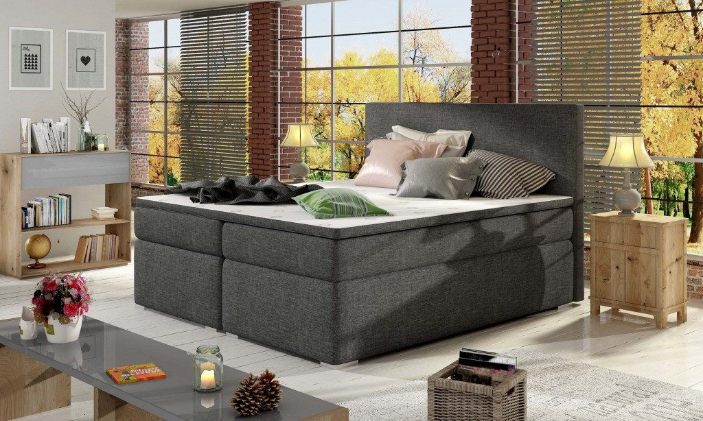 Poze Pat tapitat boxspring Divalo – 160/200 cm